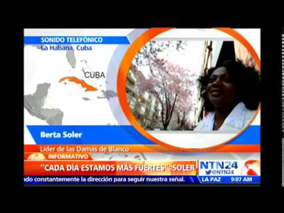 "No pienso renunciar": Berta Soler en NTN24 ante petición de integrantes de Las Damas de Blanco