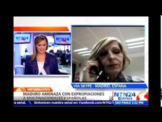 Amenazas de Maduro contra empresas españolas "no son sorprendentes, pero sí injustificables"