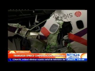 TransAsia ofrece compensación a víctimas del accidente que ha dejado 40 muertos