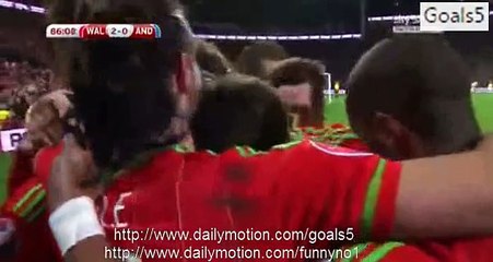 Gareth Bale Goal Wales 2 - 0 Andorra Euro Qualifications 13-10-2015