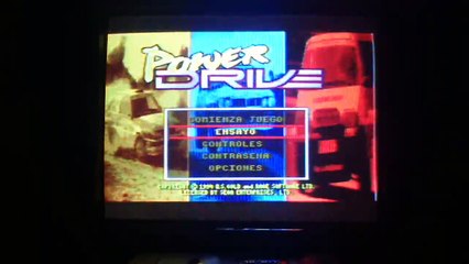 GAMEPLAY   POWER DRIVE (MEGADRIVE)   RALLY 1 MONTECARLO