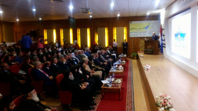 البابا تواضروس يزور قناة السويس الجديدة ويتبرع بمليون جنيه للمشروع يونيو2015