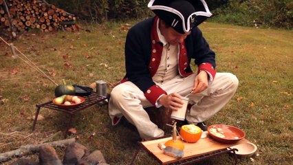 Cooking Pumpkins Over an Open Fire