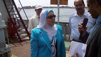 نادية مبروك رئيس الاذاعة المصرية فى قناة السويس الجديدة يونيو2015