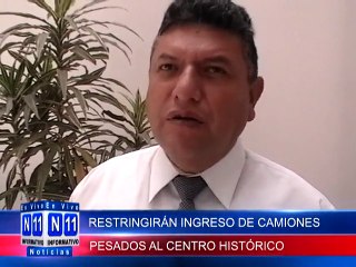 RESTRINGIRAN INGRESO DE CAMIONES DE ALTO TONELAJE AL CENTRO HISTORICO CON LA COSTRUCCION DE UNA NUEVA VIA DE EVITAMIENTO