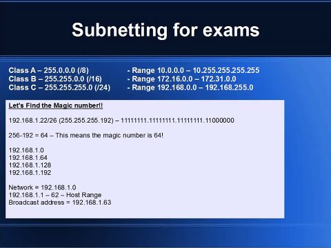 Subnetting Made Easy - CCNA exam method - Magic number
