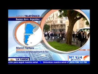 En Argentina "la gente ha perdido la confianza en las instituciones": dra. de Management & Fit