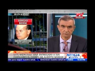 Sergio Berni explica al Congreso su presencia en el domicilio de Nisman antes que la Fiscalía