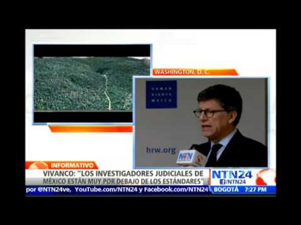 "Investigaciones en México están por debajo de los estándares internacionales": Dir. de HRW