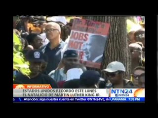 En medio de protestas 'pacíficas' EE.UU. rinde homenaje a Martin Luther King Jr.