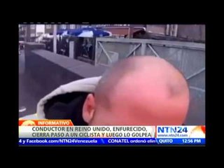 Ciclista graba el momento en que es agredido por el conductor de un vehículo en Londres