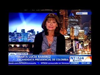 “Tiene que haber desarme y entrega de armas” por parte de las FARC: Excandidata presidencial a NTN24