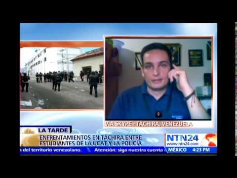 Protesta por detenidos en Vzla termina con enfrentamientos entre estudiantes y la policía