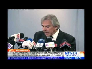 Senador chileno reconoce financiamiento irregular durante campaña al Congreso en 2013