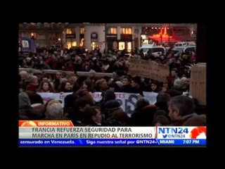 "Marcha republicana" en Francia contará con la asistencia de al menos un millón de personas