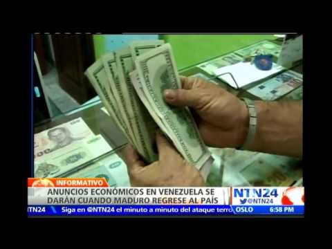 Anuncios económicos en Venezuela se darán cuando regrese Nicolás Maduro de su gira por Asia