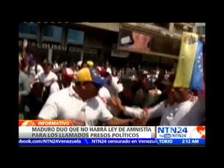 "No me pidan perdonar asesinos": Nicolás Maduro sobre liberación a presos políticos