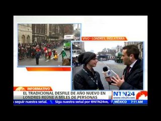 Unas 500 mil personas asisten a la 29 edición del tradicional desfile de Año Nuevo en Londres