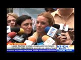 Lilian Tintori visitó a los encadenados de la Plaza Altamira pidiendo liberación de presos políticos