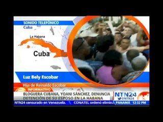 Yoani Sánchez denuncia detención de su esposo antes de manifestación contra el régimen de los Castro