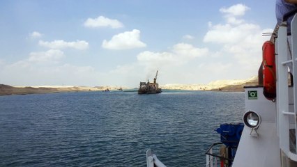 قناة السويس الجديدة  أعمال الحفر والتكريك يونيو 2015