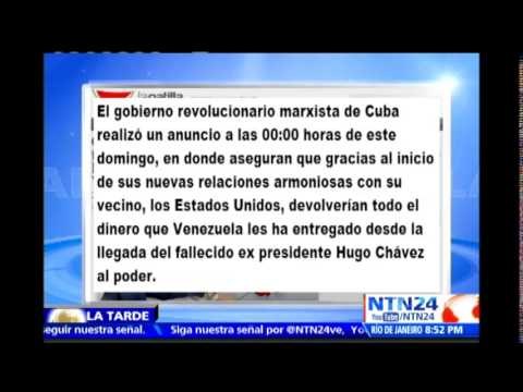 Día de los Inocentes: diario dice que Cuba devolverá los dólares y romperá relaciones con Venezuela
