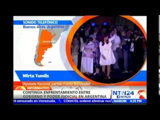 Gob. argentino emplea medios para "defender cuestiones personales": diputada Frente Renovador