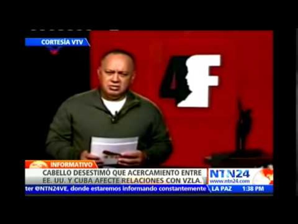 Cabello niega que acercamiento histórico entre EE.UU. y Cuba afecte relaciones con Venezuela