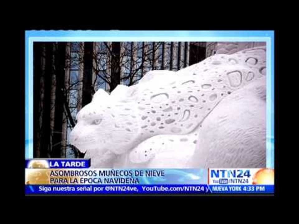 Gigantescos y creativos muñecos de nieve adornan las calles del mundo en esta época navideña