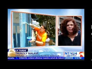 Abogada del estudiante Rosmit Mantilla habla sobre el 'amaño' en el juicio a Leopoldo López