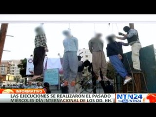 Líder del régimen iraní envió a cuatro personas a la horca el Día Internacional de los DD.HH.