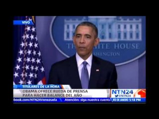 Cuba, inmigración y hackeo a Sony: Obama ofrece rueda de prensa sobre balance del 2014