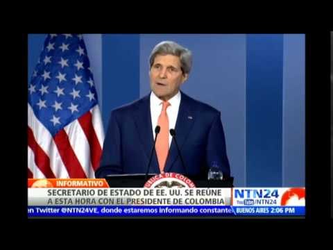 Kerry insta a acelerar negociaciones con las FARC para firmar la paz de Colombia en 2015