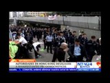Decenas de detenciones al término de las manifestaciones prodemocráticas en Hong Kong
