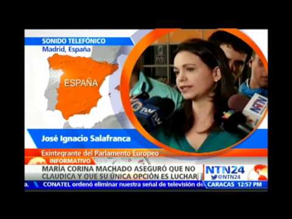 Machado es una mujer valerosa a la que quieren callar: Exparlamentario europeo