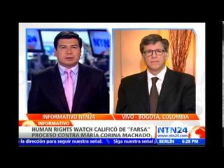 "No hay garantías en Venezuela": Dir. para las Américas de HRW sobre imputación contra Machado