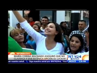 Machado dice que no claudicará después de ser imputada en el supuesto plan de magnicidio