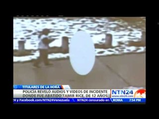 Policía de Cleveland muestra videos y audios de incidente donde fue abatido niño de 12 años