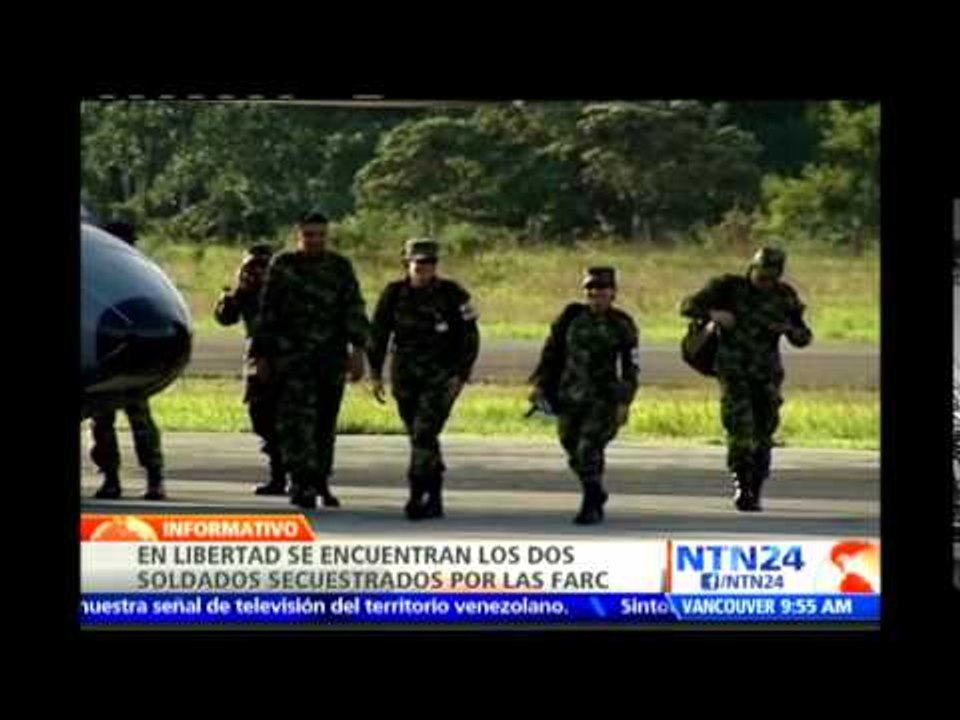 En libertad César Rivera y Jonathan Díaz, los dos soldados secuestrados por las FARC en Arauca