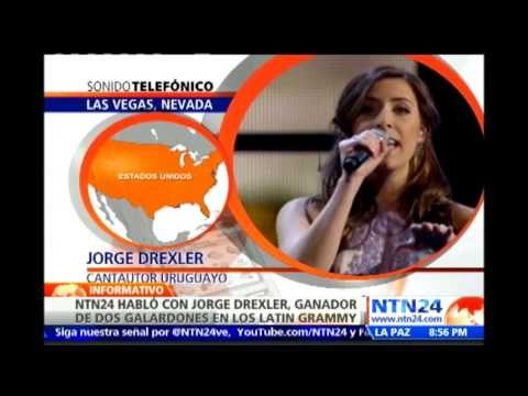 Jorge Drexler habla con NTN24 expresa la emoción que sintió tras recibir dos Grammy Latino