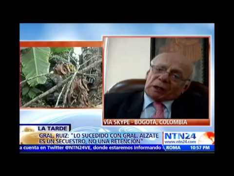 Lo del general Alzate no es retención, es un secuestro : General colombiano Jaime Ruíz Barrera