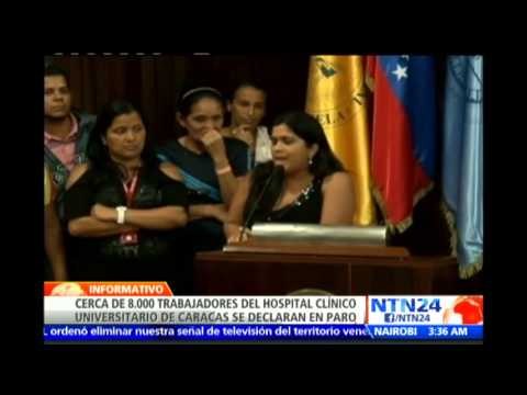 Más de 8.000 trabajadores del Hospital Universitario de Caracas exigen insumos para los pacientes