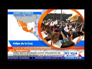 "Peña Nieto debe usar la violencia contra los responsables de la desaparición": Felipe de la Cruz