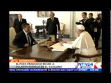Papa Francisco recibe en audiencia privada al presidente Ollanta Humala en el Vaticano