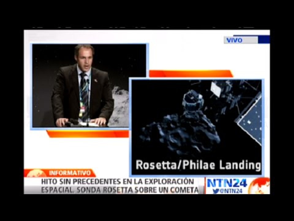 Histórico: módulo Philae de la sonda Rosetta desciende con éxito en un cometa