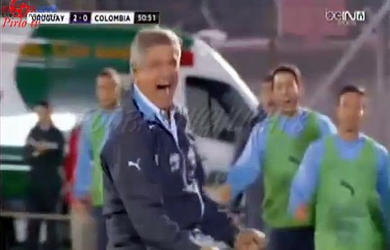 Gol Diego Rolan, Uruguay vs Colombia, Eliminatorias 2018.