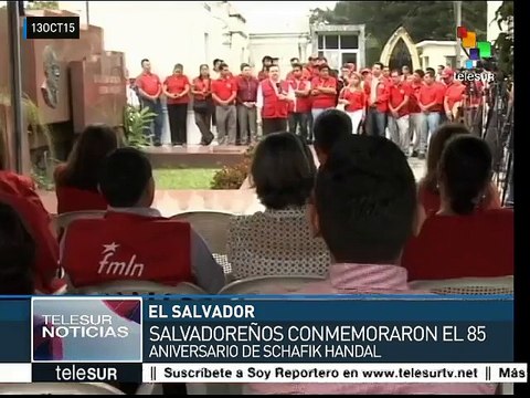 Salvadoreños conmemoran 85 años del natalicio de Schafik Handal