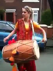 Paki Girl Punjabi Dhol on Rehana song Rude Boy