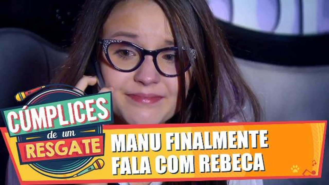 Manu consegue finalmente conversar com Rebeca