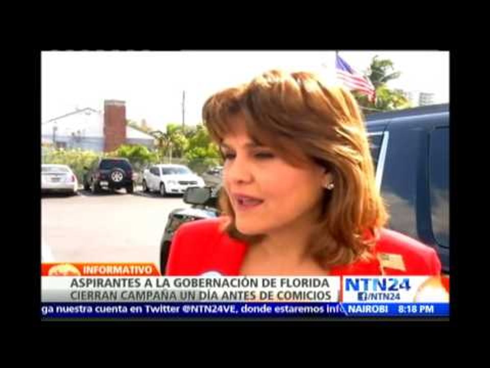 Aspirantes a Gobernación de Florida cierran campañas un día antes de los comicios en Estados Unidos